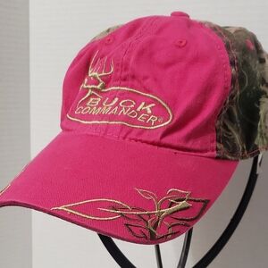 Buck Commander Camouflage Pink Womens OSFM Adjustable Baseball Cap Cotton